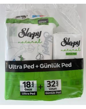 Sleepy Fırsat Paketi Ultra Ped + Günlük Ped  18 adet + 32 Adet