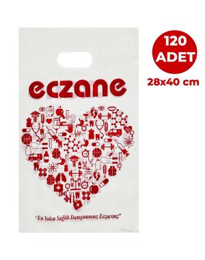 28x40  Elgeçme Bio Eczane Poşeti 120 Adetli