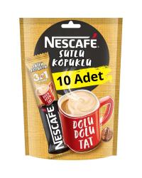 Nescafe 3ü1 Arada Sütlü Köpüklü 10lu Ekonomik Paket