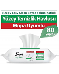 Sleepy Beyaz Sabun Katkılı Yüzey Temizleme Havlusu  Mopa Uyumlu 2xLarge 